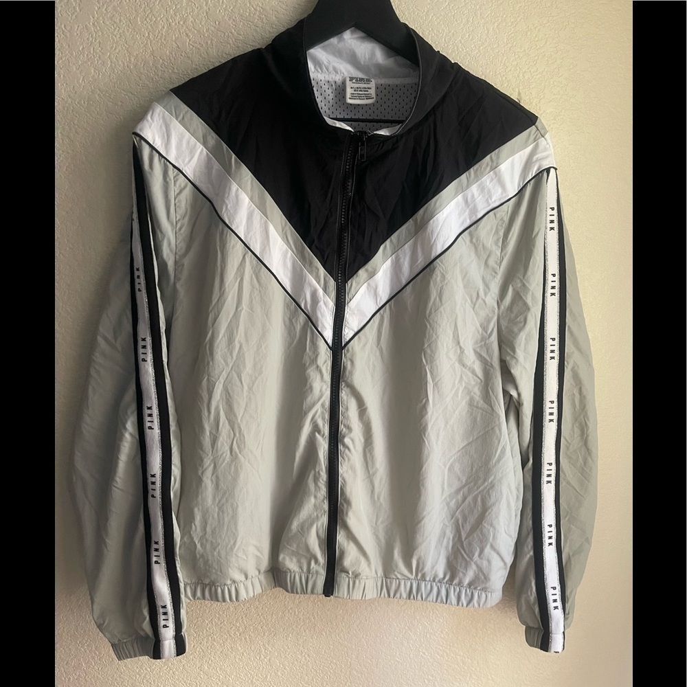 Victoria secret pink windbreaker jacket M/L